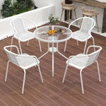 Load image into Gallery viewer, Garden Dining Set 3 Piece (2 Chair and 1 Table) Outdoor Furniture Patio Dining Table and Chair Balcony Dinner Table Dinner Chair Poly Rattan - Grey-GCC Home Center