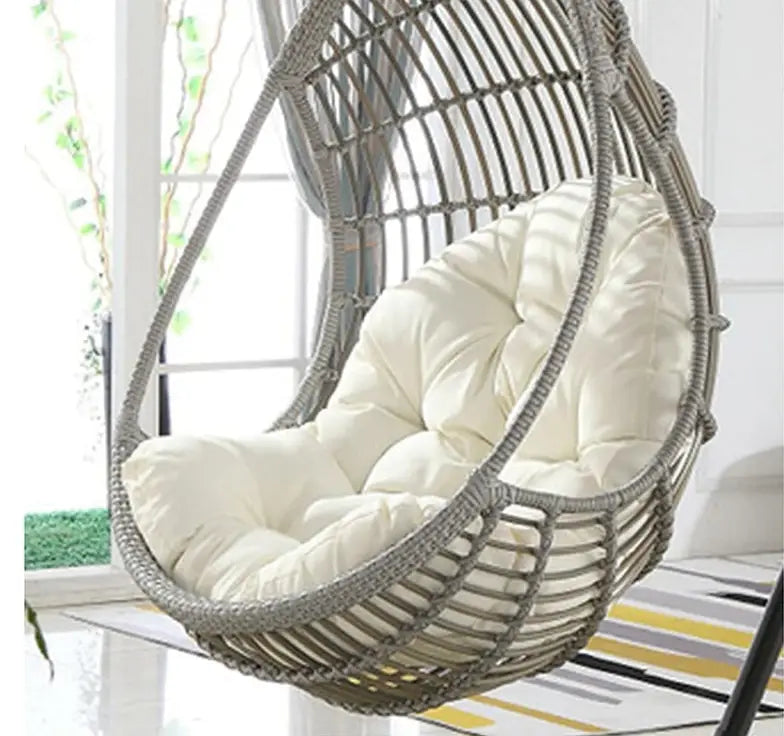 Garden Terrace Rattan Swing Chair Wicker Egg Hanging Chair Hammock Hanging Chair Large Size-GCC Home Center