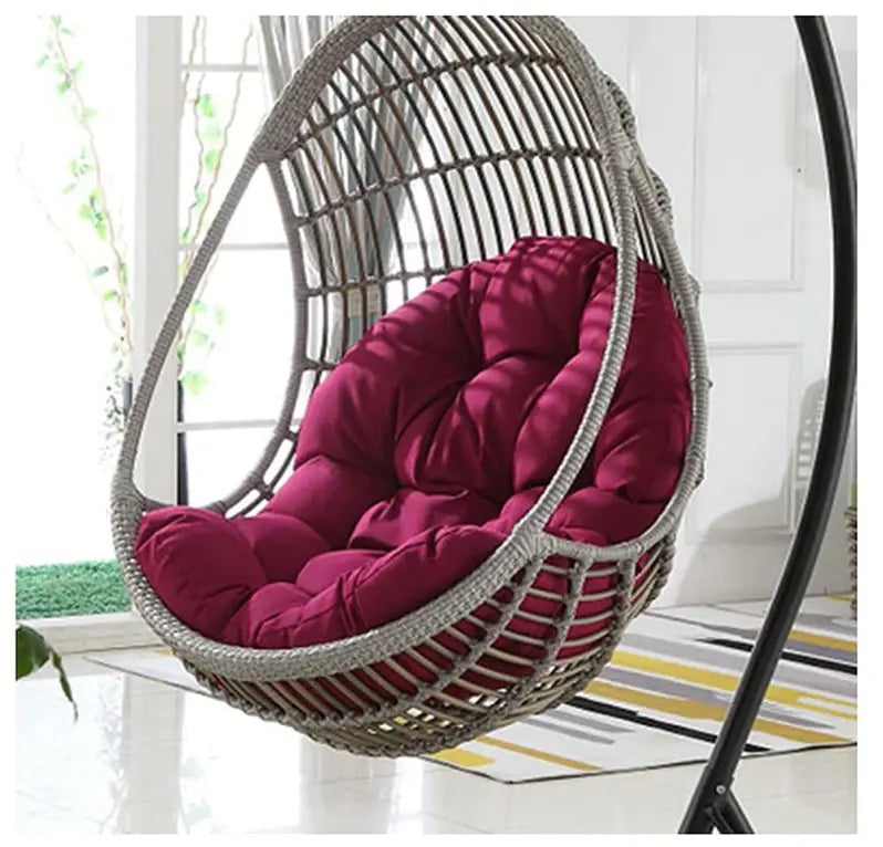 Garden Terrace Rattan Swing Chair Wicker Egg Hanging Chair Hammock Hanging Chair Large Size-GCC Home Center
