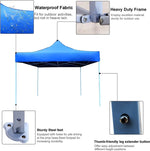 Load image into Gallery viewer, COOLBABY Gazebo 3x3 M Portable event Canopy Tent-Pop Up Instant Shelter Sun Protection Shade for Outdoor Camping Picnics Beach Garden Sports Party-Camping Tent (Blue)