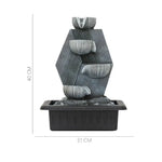 Load image into Gallery viewer, Geometric Indoor Fountain - Elegant Grey