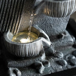 Load image into Gallery viewer, Geometric Indoor Fountain - Elegant Grey
