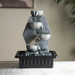 Load image into Gallery viewer, Geometric Indoor Fountain - Elegant Grey