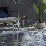 Load image into Gallery viewer, Glass and Chrome Elegant Round Coffee Table