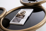 Load image into Gallery viewer, Gold Black Coffee Table Set – Modern Elegance in Three Sizes
