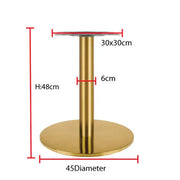 Jilphar Furniture Gold Plated Low Height Table Base JP3043-GCC Home Center
