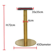 Jilphar Furniture Gold Plated Round Table Base JP3012-GCC Home Center