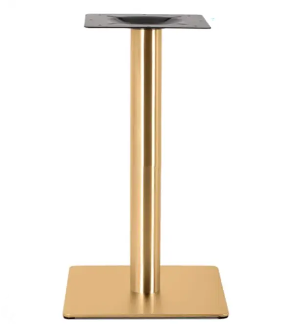 Gold Plated Square Table Base for a Luxurious & Modern Look