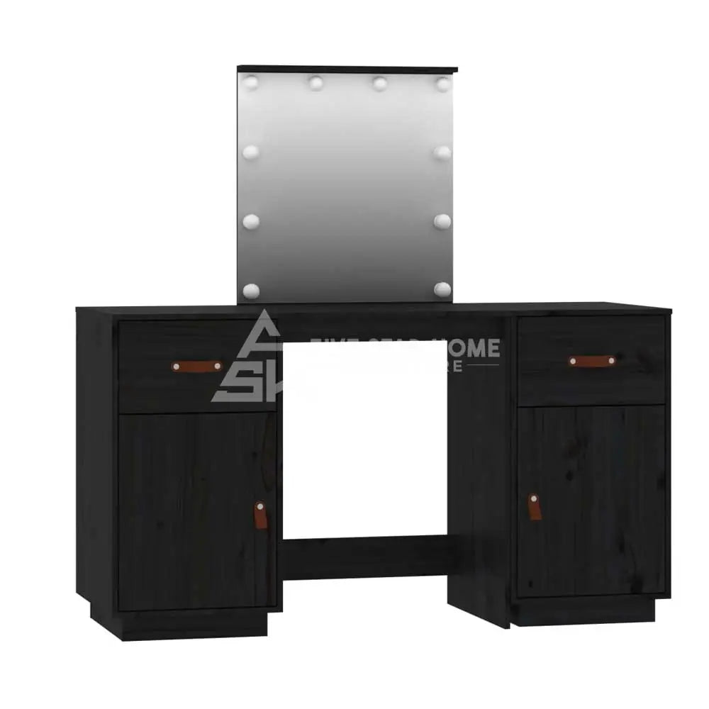 Gray Dressing Table with LED-GCC Home Center