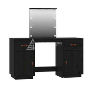 Gray Dressing Table with LED-GCC Home Center
