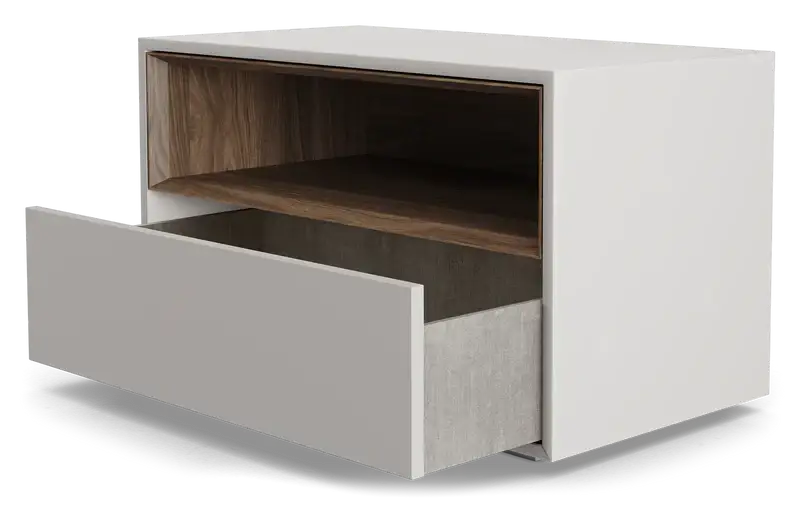 Gray Nightstand Bedside Table-GCC Home Center