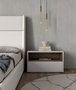 Load image into Gallery viewer, Gray Nightstand Bedside Table-GCC Home Center
