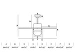 Load image into Gallery viewer, Grey Ceiling Fan Ø81cm Light Integrated With Pull Chain