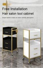 Load image into Gallery viewer, Hairdressing Tool Cabinet, Beauty Salon Trolley on Wheels, Makeup Storage Drawers, Hair Accessories Storage Cabinet-GCC Home Center