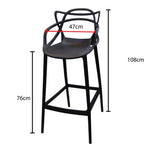 Load image into Gallery viewer, Jilphar Furniture Half Molded High Bar Chair JP1326-GCC Home Center