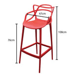 Load image into Gallery viewer, Jilphar Furniture Half Molded High Bar Chair JP1326-GCC Home Center
