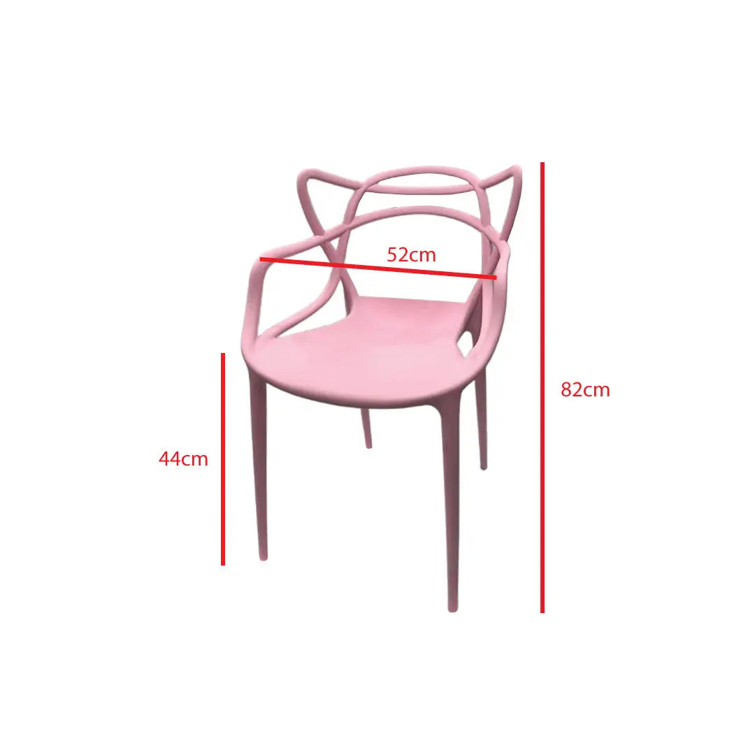 Jilphar Furniture Half Molded Polypropylene Dining Chair JP1325-GCC Home Center