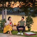 Load image into Gallery viewer, Handcrafted Outdoor Wooden Dining Set – 2-Seater