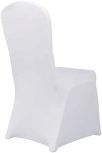 Load image into Gallery viewer, HAORUI 4pcs Stretch Chair Cover Washable Spandex Silpcover Full Covered Protect Seat for Dinning Hotel Wedding Event (A Pack of 4,White)-GCC Home Center