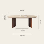 Load image into Gallery viewer, Harmony 6 Seater Dining Table Set with Limestone Top