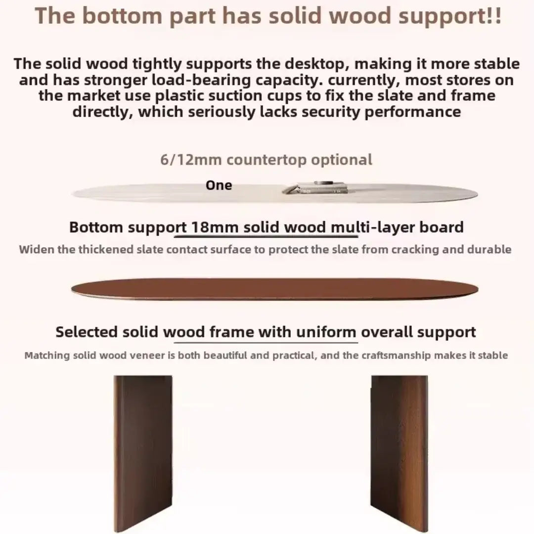 Harmony 6 Seater Dining Table Set with Limestone Top