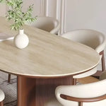 Load image into Gallery viewer, Harmony 6 Seater Dining Table Set with Limestone Top