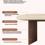 Load image into Gallery viewer, Harmony 6 Seater Dining Table Set with Limestone Top