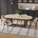 Load image into Gallery viewer, Harmony 6 Seater Dining Table Set with Limestone Top