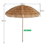 Load image into Gallery viewer, Hawaiian Style Straw Outdoor Umbrella without Base