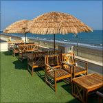 Load image into Gallery viewer, Hawaiian Style Straw Outdoor Umbrella without Base