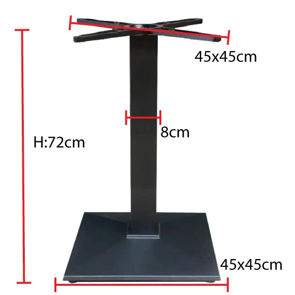 Jilphar Furniture Heavy duty Cast Iron Table Base JP3008-GCC Home Center