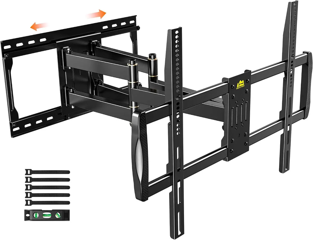 Heavy Duty TV Wall Mount for 42-110" TVs up to 220lbs with 8.2" Sliding Moving for Screen Centering, Full Motion TV Mount Fit 24"-16" Studs with Swivel,Tilt&Level, Max VESA 800x600mm
