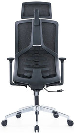 Load image into Gallery viewer, High Back Ergonomic Swivel Office Chair – Mesh Design with Adjustable Headrest &amp; Lumbar Support