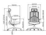 Load image into Gallery viewer, High Back Ergonomic Swivel Office Chair – Mesh Design with Adjustable Headrest &amp; Lumbar Support