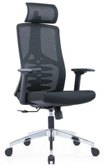 Load image into Gallery viewer, High Back Ergonomic Swivel Office Chair – Mesh Design with Adjustable Headrest &amp; Lumbar Support