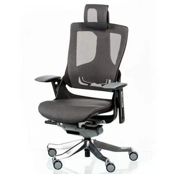 High Back Fabric Chair 49 cm - Black Office Chair-GCC Home Center