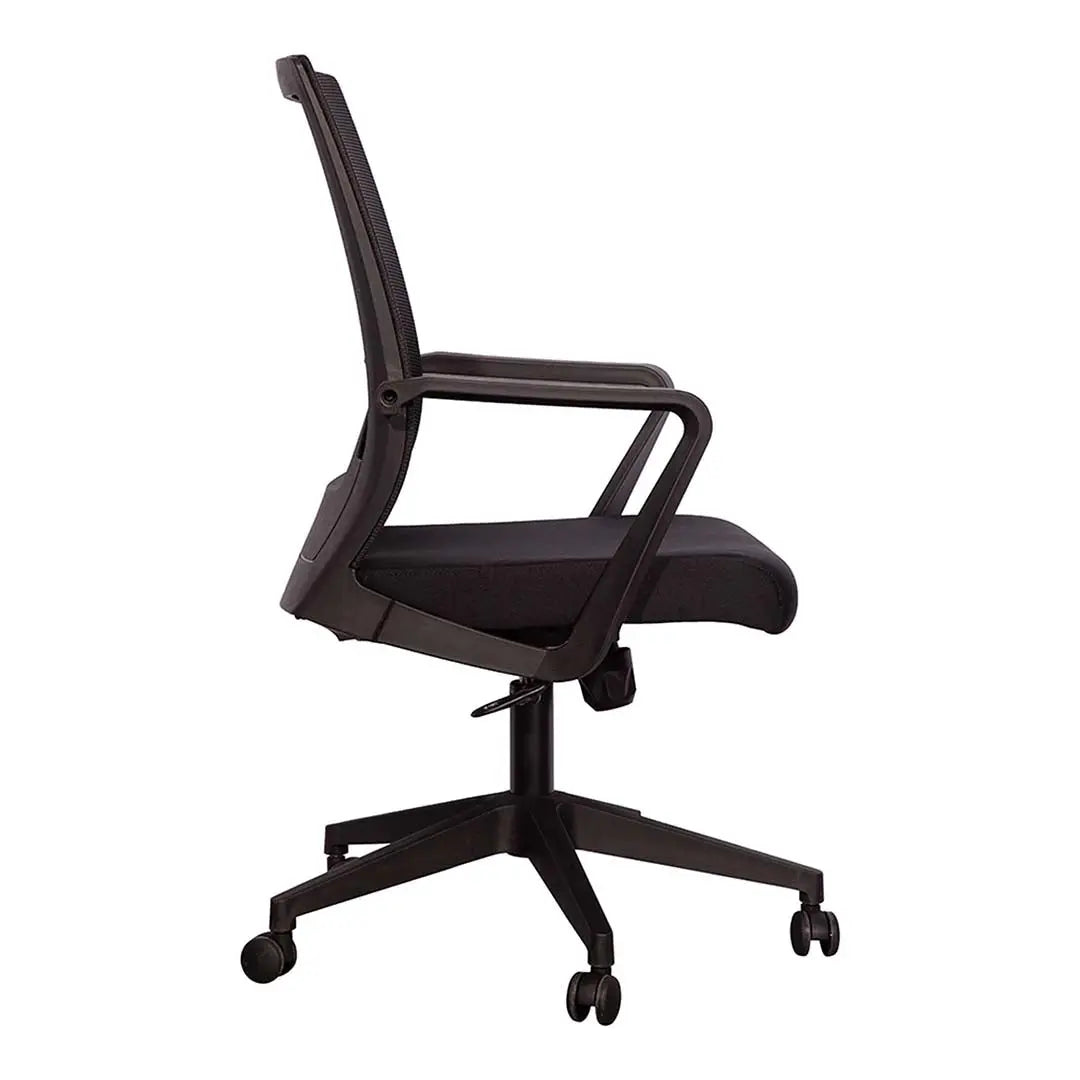 High Back Office Chair With Height Adjustable And 5 Swivel Wheels-GCC Home Center