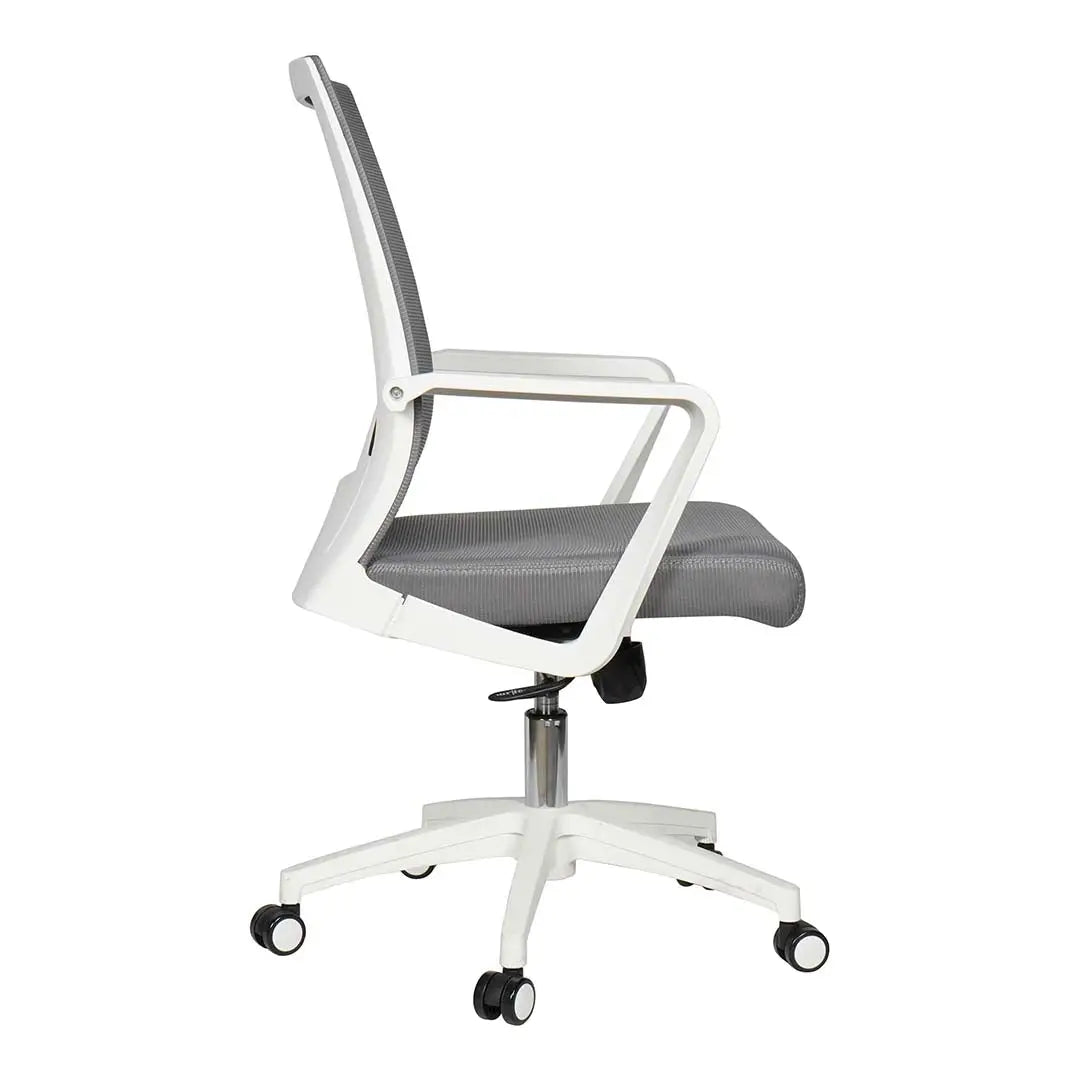 High Back Office Chair With Height Adjustable And 5 Swivel Wheels-GCC Home Center