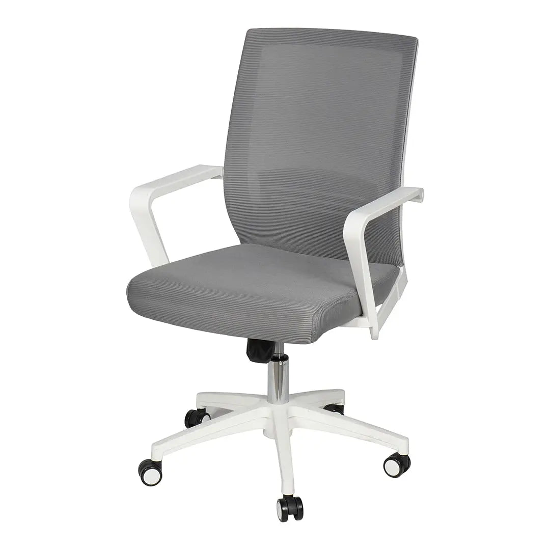 High Back Office Chair With Height Adjustable And 5 Swivel Wheels-GCC Home Center