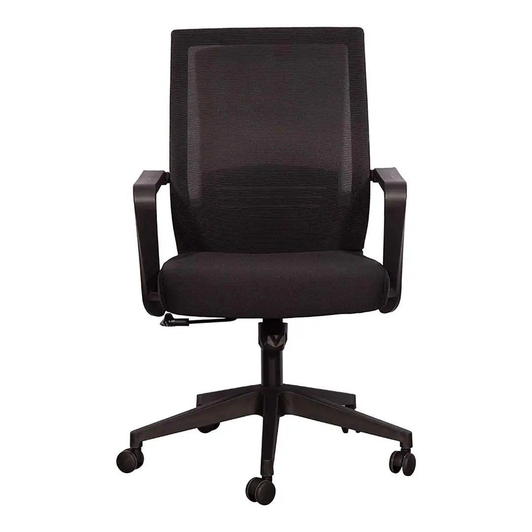 High Back Office Chair With Height Adjustable And 5 Swivel Wheels-GCC Home Center