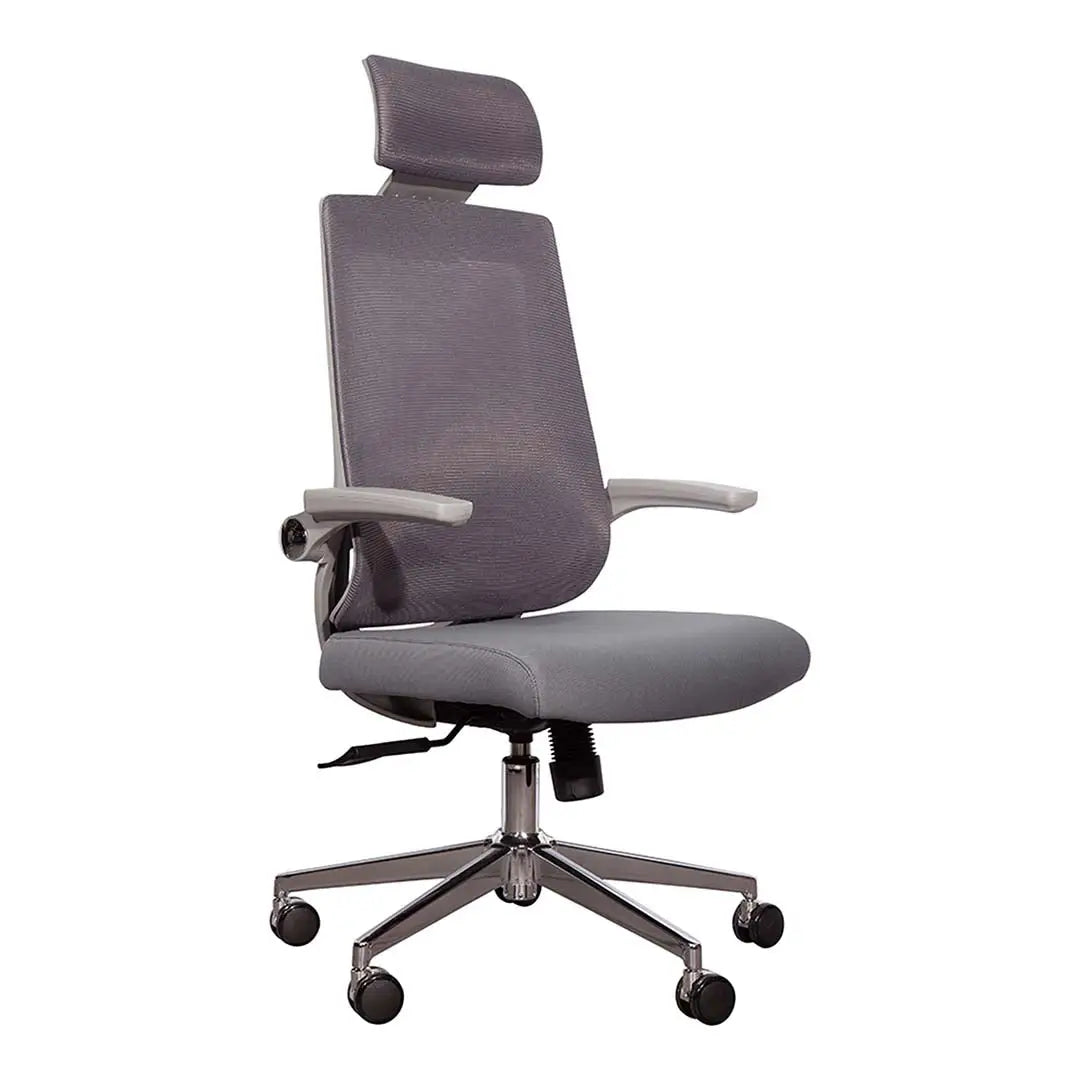 High Back Office Chair With Height Adjustable And Swivel Wheels-GCC Home Center
