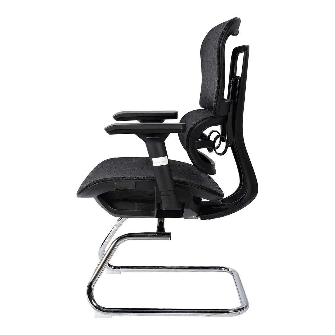 High Back Office Chair With Height Adjustable, Lumbar Support And 5 Swivel Wheels-GCC Home Center