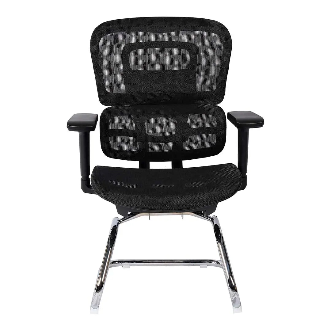 High Back Office Chair With Height Adjustable, Lumbar Support And 5 Swivel Wheels-GCC Home Center