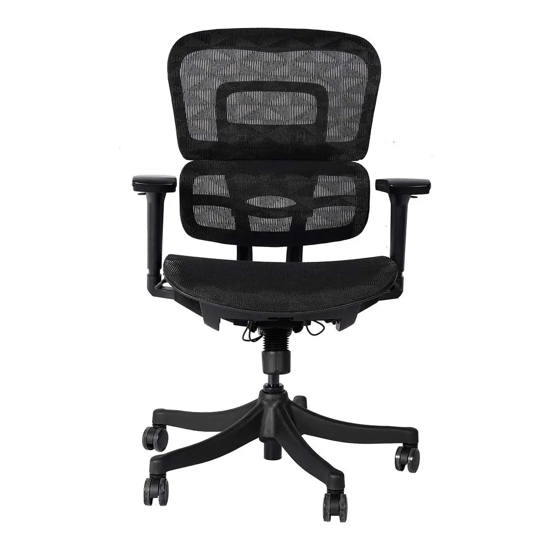 High Back Office Chair With Height Adjustable, Lumbar Support And 5 Swivel Wheels-GCC Home Center
