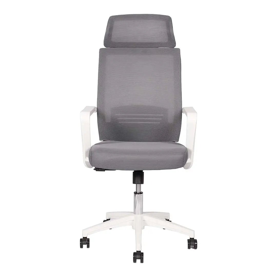 High Back Office Chair With Height Adjustable, Lumbar Support And 5 Swivel Wheels-GCC Home Center