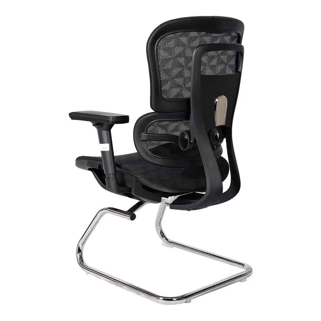 High Back Office Chair With Height Adjustable, Lumbar Support And 5 Swivel Wheels-GCC Home Center