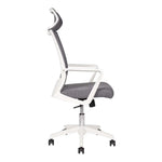 Load image into Gallery viewer, High Back Office Chair With Height Adjustable, Lumbar Support And 5 Swivel Wheels-GCC Home Center