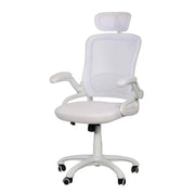 High Back Office Chair With Lumbar Support, Height Adjustable And Swivel Wheels-GCC Home Center