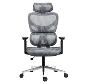 High Back Thick Cushion Computer Chair with Headrest and 3D Armrests, Adjustable Height Home Gaming Chair (Grey),-GCC Home Center