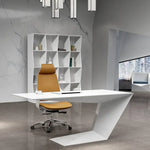Load image into Gallery viewer, High-End Executive Office Desk with Filing Cabinet, Walnut Finish, Modern CEO Workstation-GCC Home Center